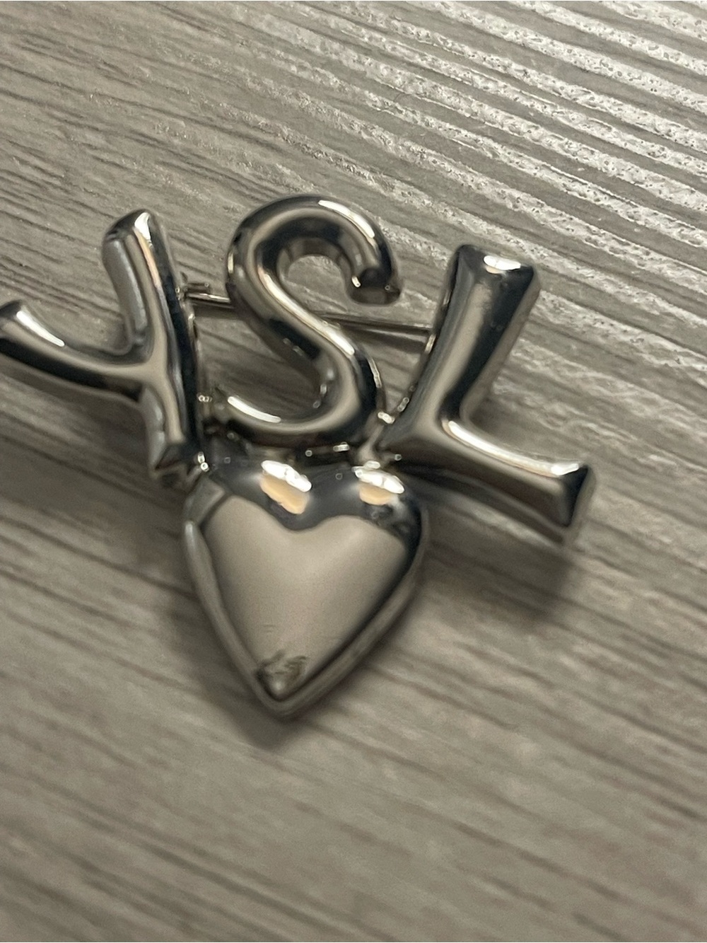 Silver Heart Pin Brooch - Women Accessories
